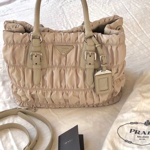 Prada Pomice Gaufre Tessuto Nylon Tote